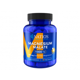 Magnesium Malate 1000 mg + B6 (elem. hořčík 170 mg) Natios 90 veg. kapslí