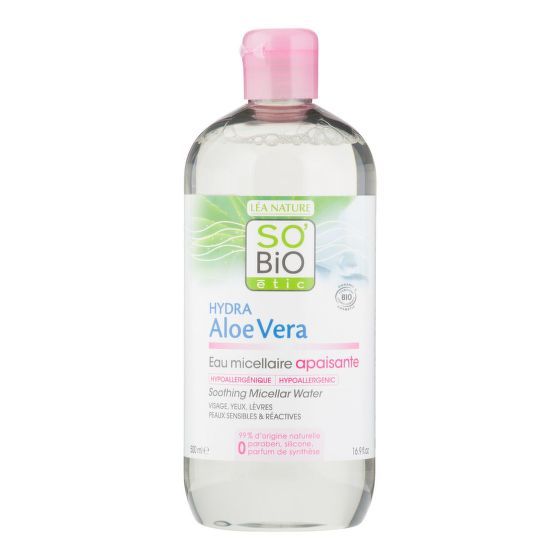 E-shop Micelární voda Aloe Vera zklidňující SO´BIO étic 500ml