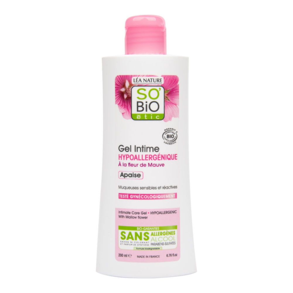 SO’BiO étic Mycí gel pro intimní hygienu 200 ml
