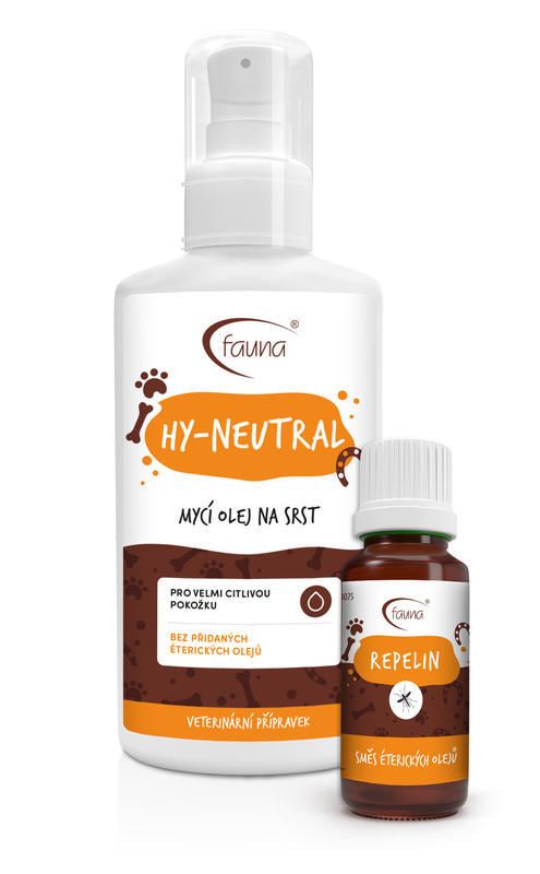 E-shop Aromafauna Mycí olej na srst HY-Neutral + Směs éterických olejů Repelin 100 ml + 10 ml