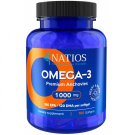 Omega 3 1000 mg 100 softgel kapslí Natios