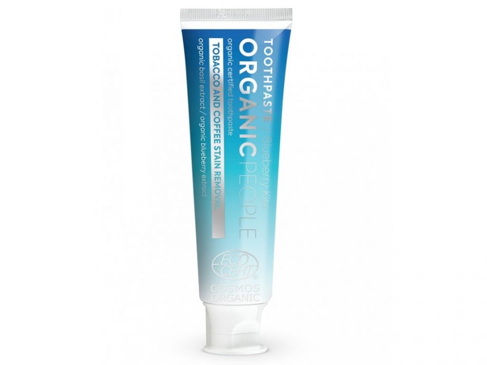 E-shop Organic People Organická certifikovaná zubní pasta - Borůvkový polibek 85 g