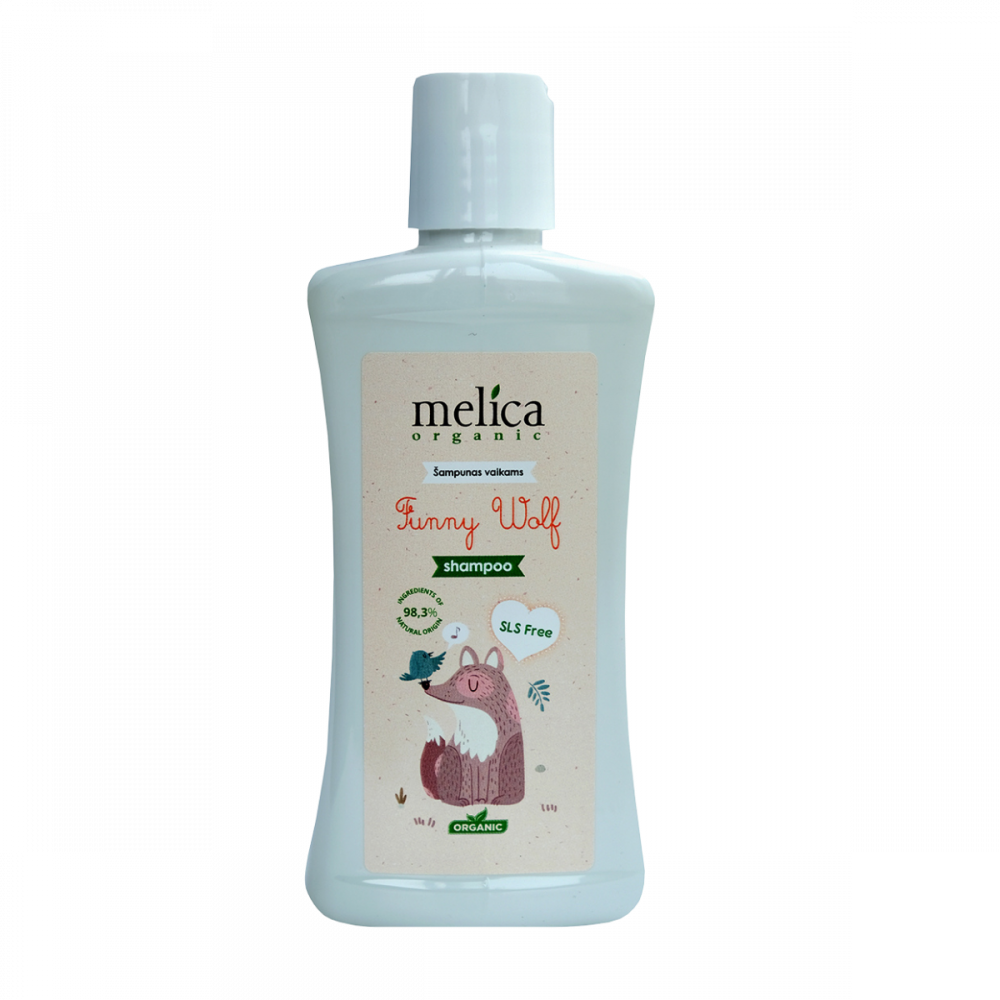 E-shop Melica Organic Organický dětský šampon ,,Legrační vlk" 300 ml
