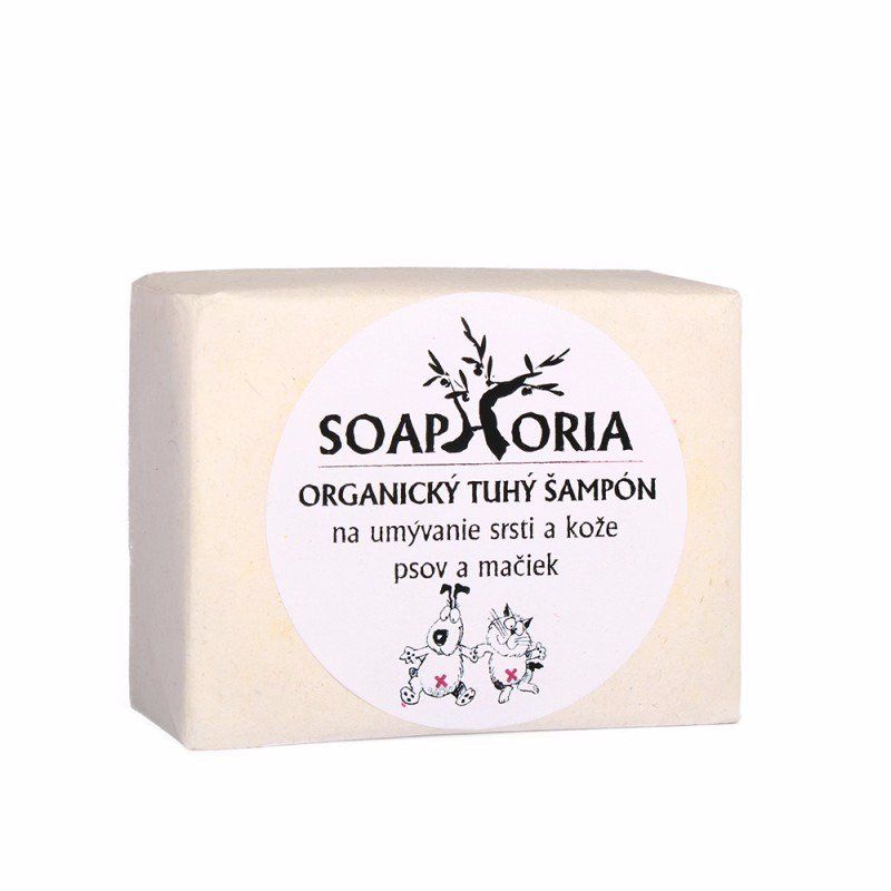 E-shop Soaphoria Organický tuhý šampón na mytí srsti psů a koček 130g