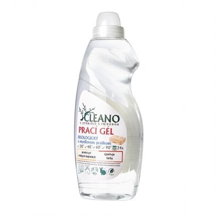 E-shop Cleano Prací gel, ekologický, s mýdlovým práškem 1500 ml