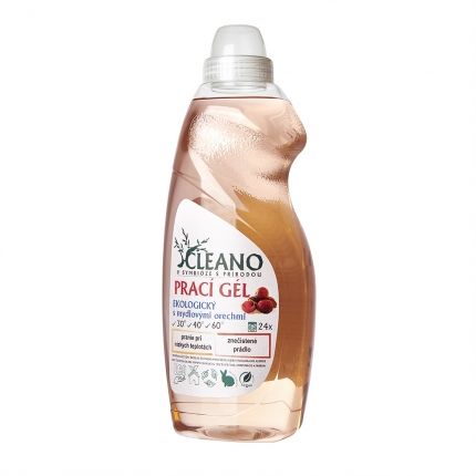 E-shop Cleano Prací gel, ekologický, s mýdlovými ořechy 1500 ml