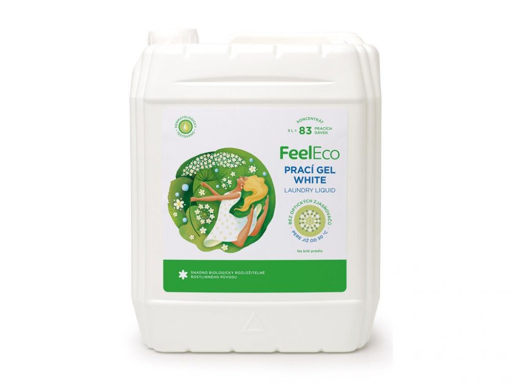 Feel Eco prací gel na bílé prádlo 5 l