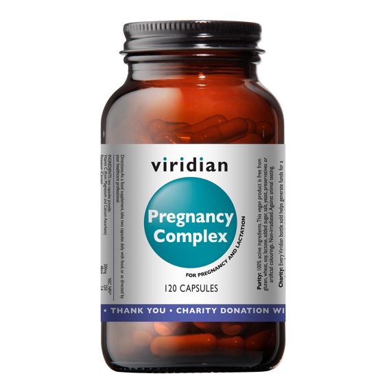 Viridian Pregnancy Complex (Natural multivitamín pro těhotné) 120 kapslí