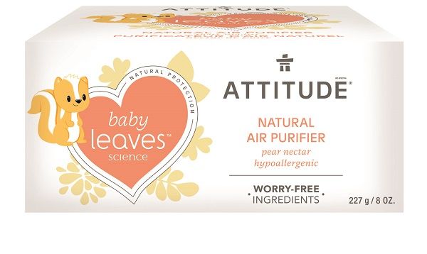 E-shop Attitude Baby leaves Přírodní čistící osvěžovač vzduchu s vůní hruškové šťávy 227g