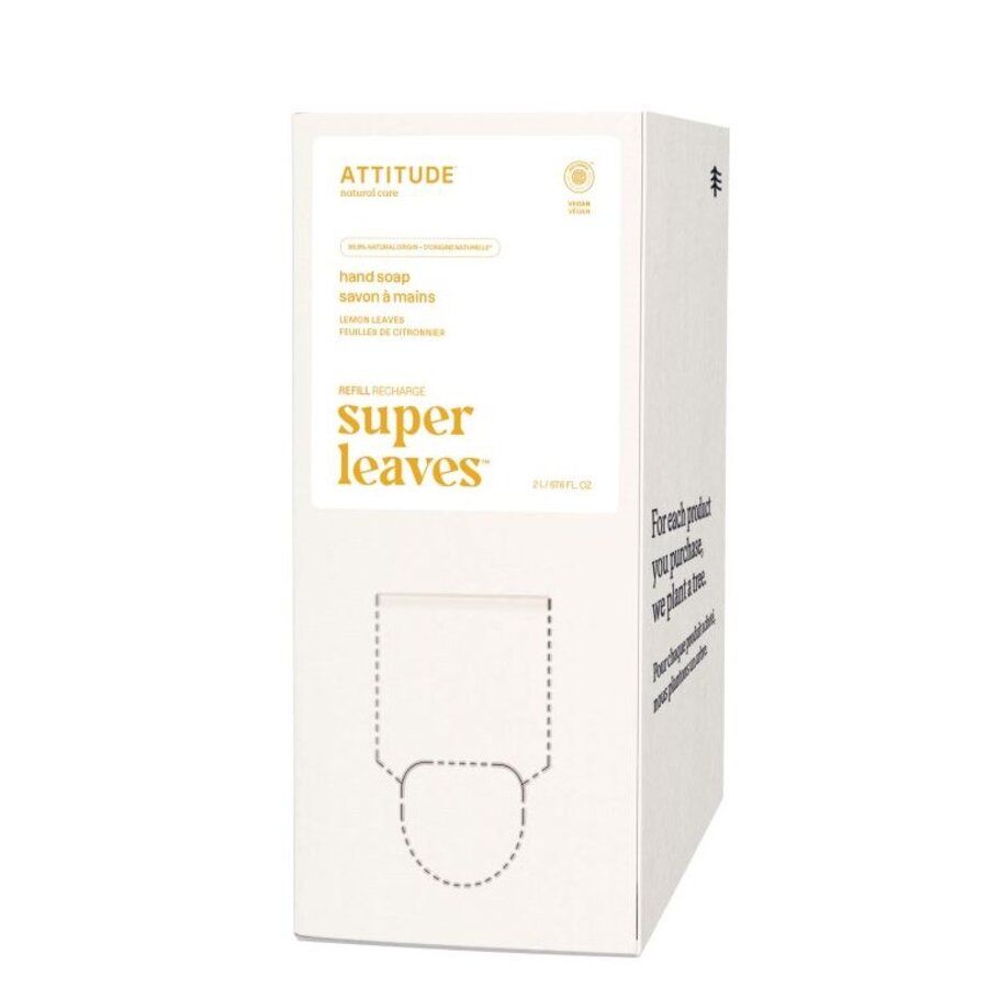 E-shop Attitude Přírodní mýdlo na ruce Super leaves - citrusové listy - náhradní kanystr 2 l