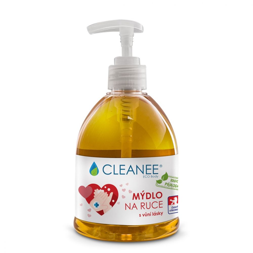 E-shop Cleanee Eco Přírodní mýdlo na ruce s vůní lásky 500ml