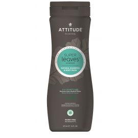 Přírodní pánský šampón & tělové mýdlo (2v1) s detoxikačním účinkem - proti lupům Attitude Super leaves 473ml