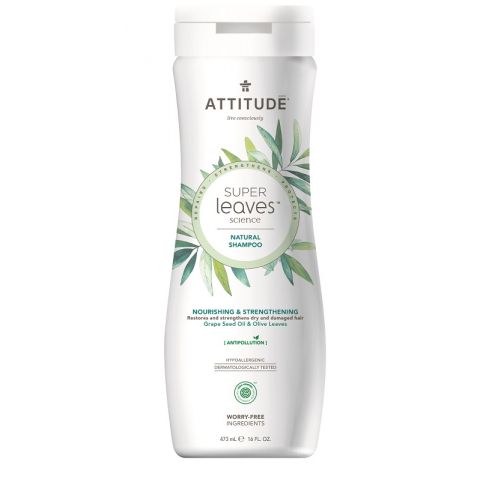 Přírodní šampón s detoxikačním účinkem - vyživující pro suché a poškozené vlasy Attitude Super leaves 473ml