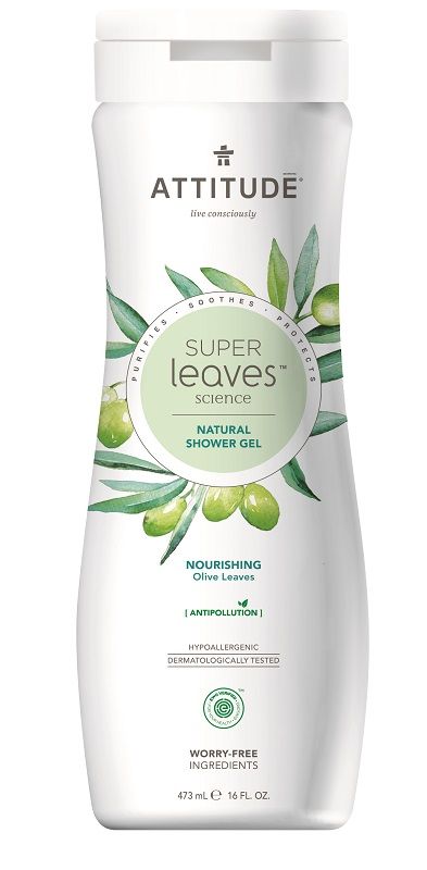 E-shop Attitude Super leaves Přírodní tělové mýdlo s detoxikačním účinkem Olivové listy 473ml