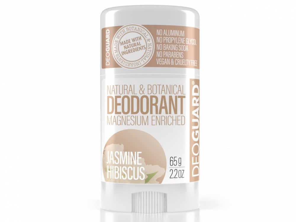Deoguard Přírodní tuhý deodorant - Jasmín a ibišek 65g
