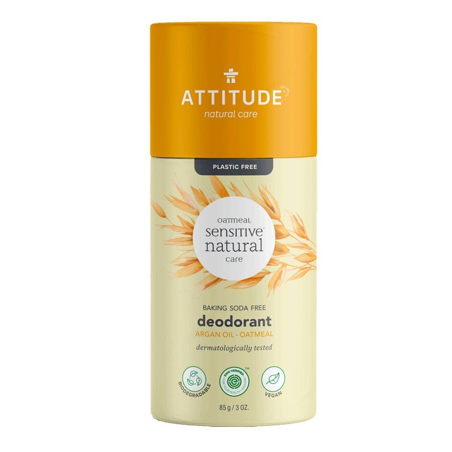E-shop Attitude Přírodní tuhý deodorant - pro citlivou a atopickou pokožku - bez vůně a s arganovým olejem 85 g
