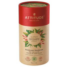 Přírodní tuhý deodorant Super leaves Červené vinné listy Attitude 85g