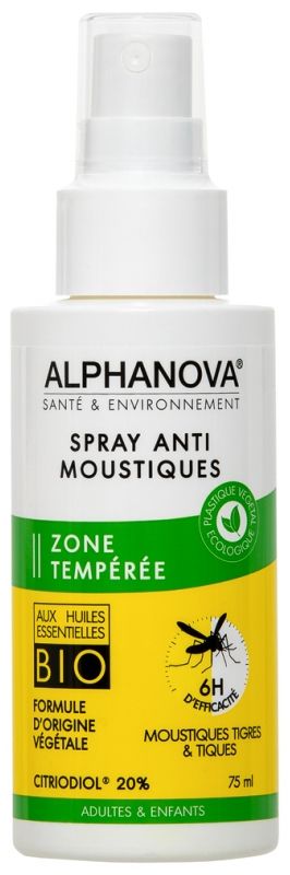 Alphanova Repelent proti hmyzu pro mírné pásmo 75 ml BIO