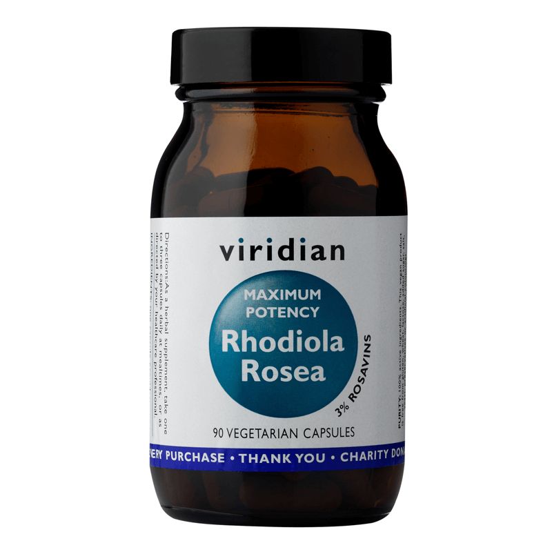 E-shop Viridian Rhodiola Rosea Maximum Potency (Rozchodnice růžová) 90 kapslí