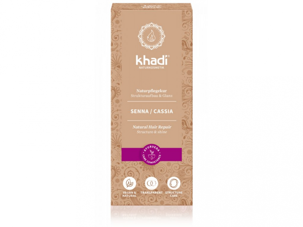 E-shop Khadi rostlinná barva na vlasy NEUTRÁLNÍ - SENNA / CASSIA 100g