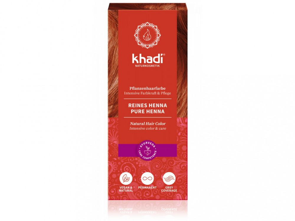 E-shop Khadi rostlinná barva na vlasy ČISTÁ HENNA 100g