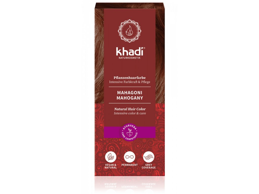 E-shop Khadi Rostlinná barva na vlasy Mahagonová 100 g