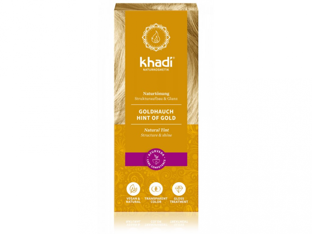 E-shop Khadi Rostlinná barva na vlasy Zlatý přeliv 100g