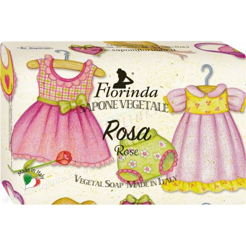 Rostlinné mýdlo Růže mazlivá vůně Florinda 200 g