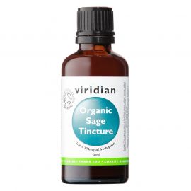 Sage Tincture Organic (Šalvěj lékařská Bio tinktura) 50ml Viridian