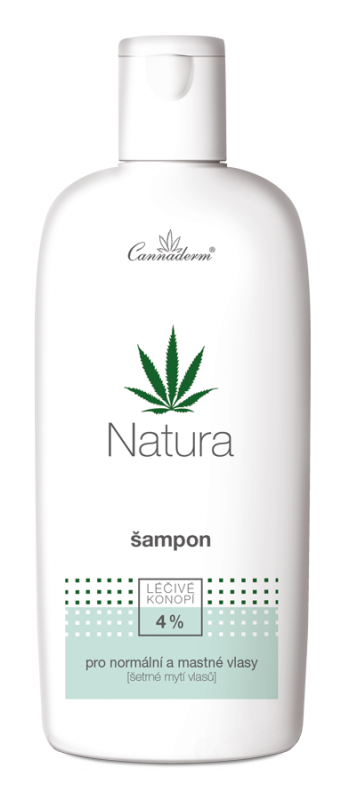 Cannaderm NATURA šampon na mastné a normální vlasy 200 ml