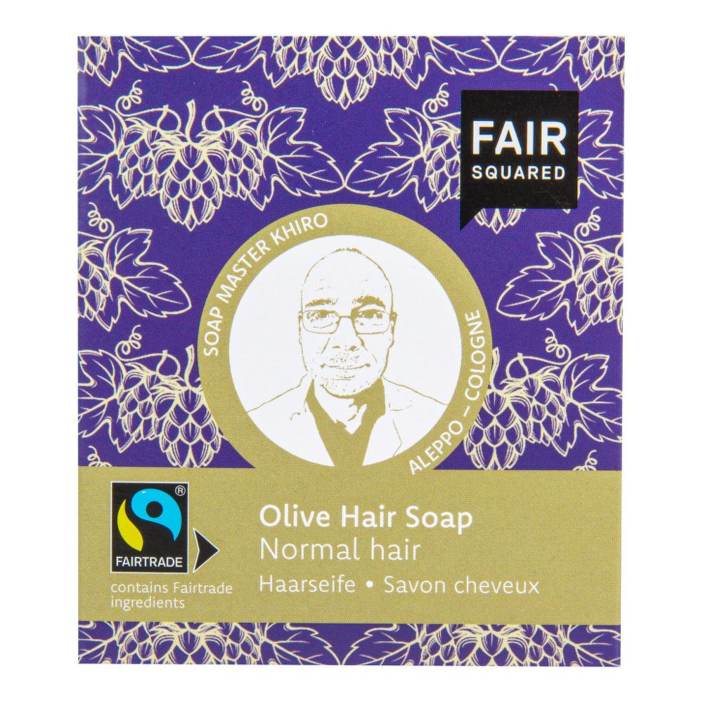 E-shop Fair Squared Šampon tuhý na mytí vlasů – olivový pro normální vlasy 2x80 g