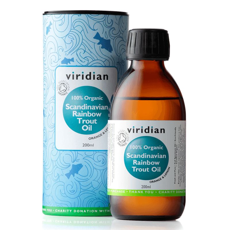 E-shop Viridian Scandinavian Rainbow Trout Oil Organic (Rybí tuk) 200ml