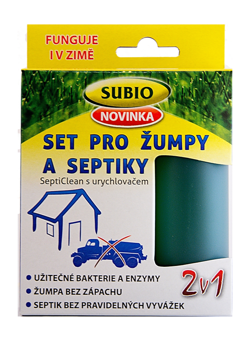 E-shop Subio Set pro žumpy a septiky s urychlovačem 50g + 80 ml