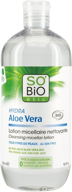 E-shop SO'Bio étic Micelární čistíci voda Aloe Vera 500ml