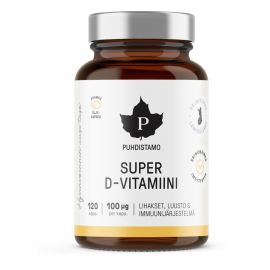 Super Vitamin D 4000iu Puhdistamo 120 kapslí