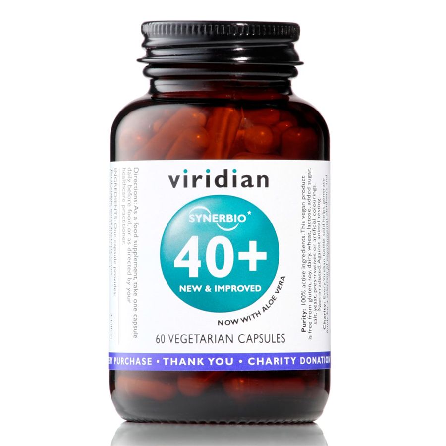E-shop Viridian Synerbio 40+ (Směs probiotik a prebiotik) 60 kapslí