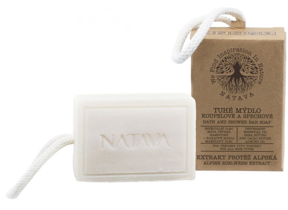 Natava Tuhé mýdlo koupelové a sprchové - Extrakt protěž alpská 100 g