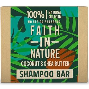E-shop Faith in Nature Tuhý šampon Kokos a bambucké máslo 85g