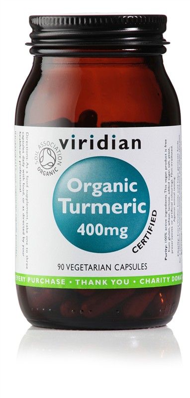 Viridian Turmeric 400mg Organic 90 kapslí