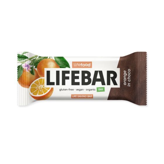 Lifebar Tyčinka Bio InChoco Pomeranč 40g