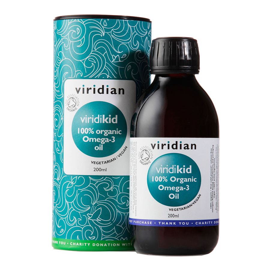 Viridian Viridikid Omega 3 Oil Organic (Bio Omega 3 olej pro děti) 200ml