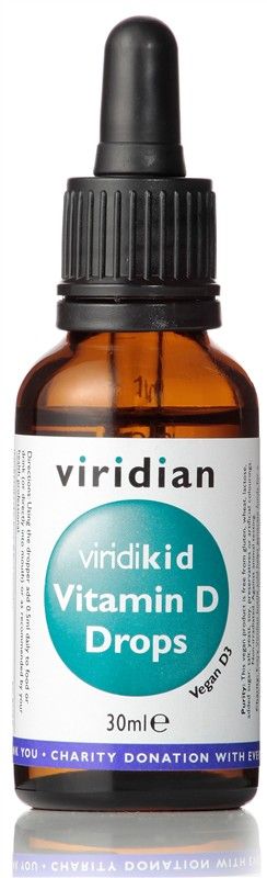 E-shop Viridian Viridikid Vitamin D Drops 400IU 30 ml