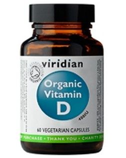 Viridian Vitamin D Organic 60 kapslí