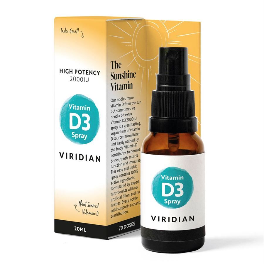 E-shop Viridian Vitamin D3 2000iu Spray 20ml