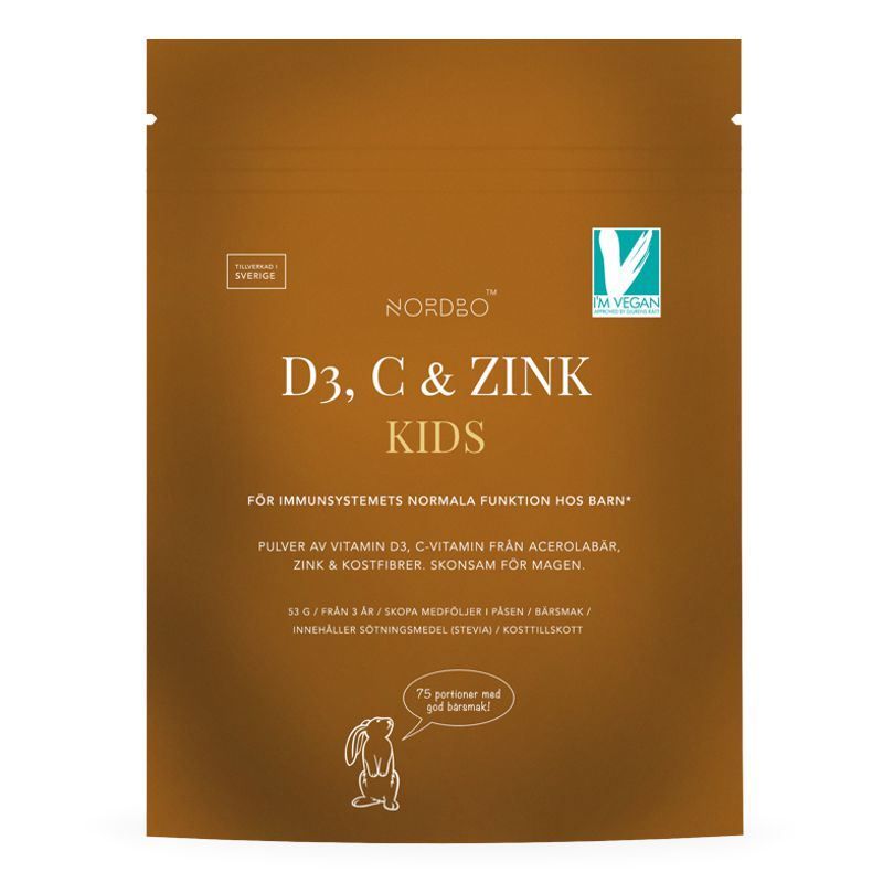 Nordbo Vitamin D3, C & Zink Kids 75g