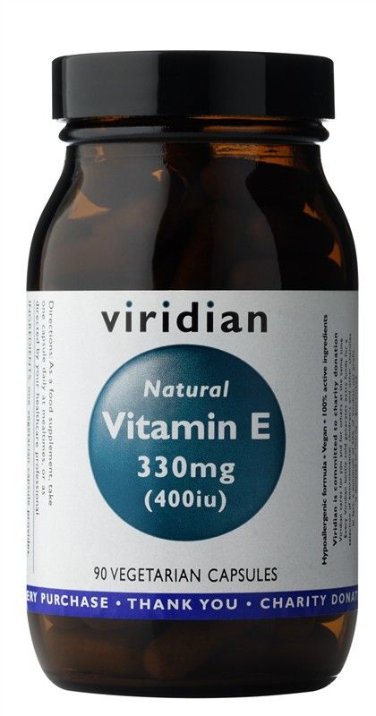 E-shop Viridian Vitamin E 330mg 400iu 90 kapslí