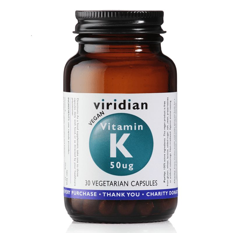 E-shop Viridian Vitamin K 50ug 30 kapslí