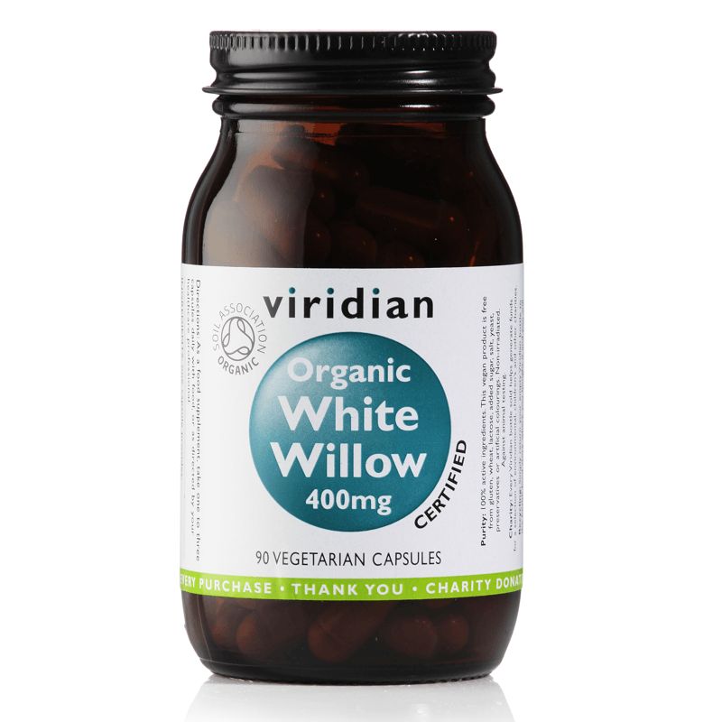 E-shop Viridian White Willow Bark 400mg Organic 90 kapslí